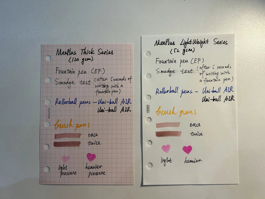 Fountain Pen Friendly Ring Binder Refills? Testing MeePlus Thick and Lightweight Pages!