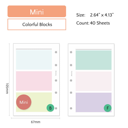 Mini Refills | Colorful