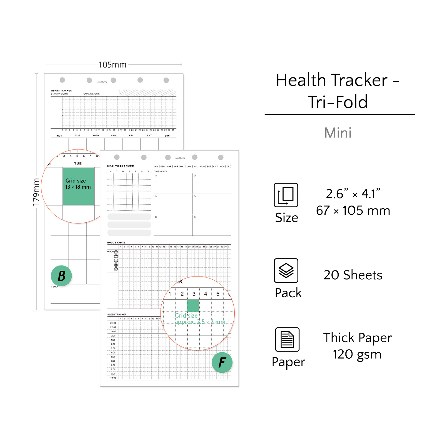 Mini Refills | Logs & Trackers