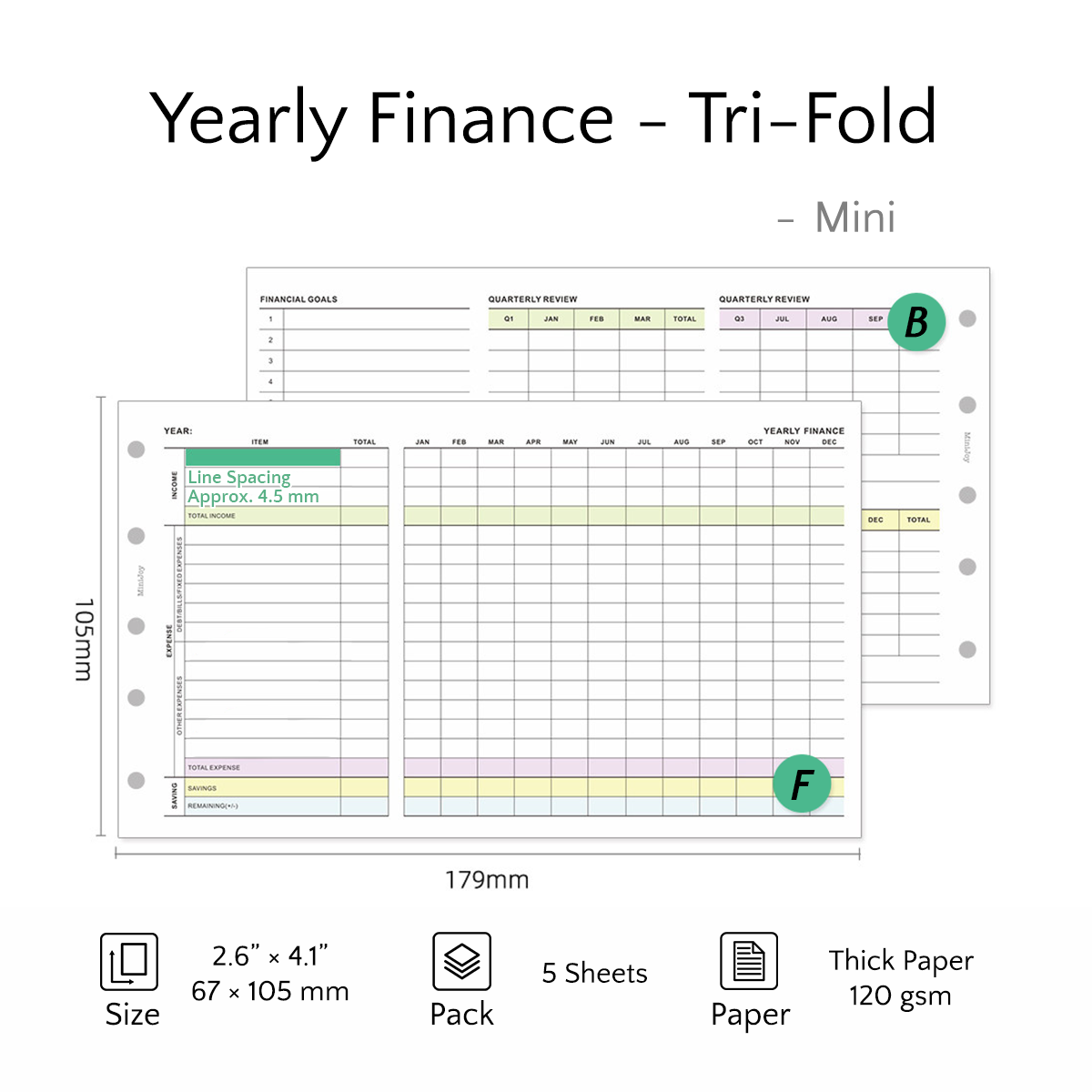 Mini Refills | Logs & Trackers