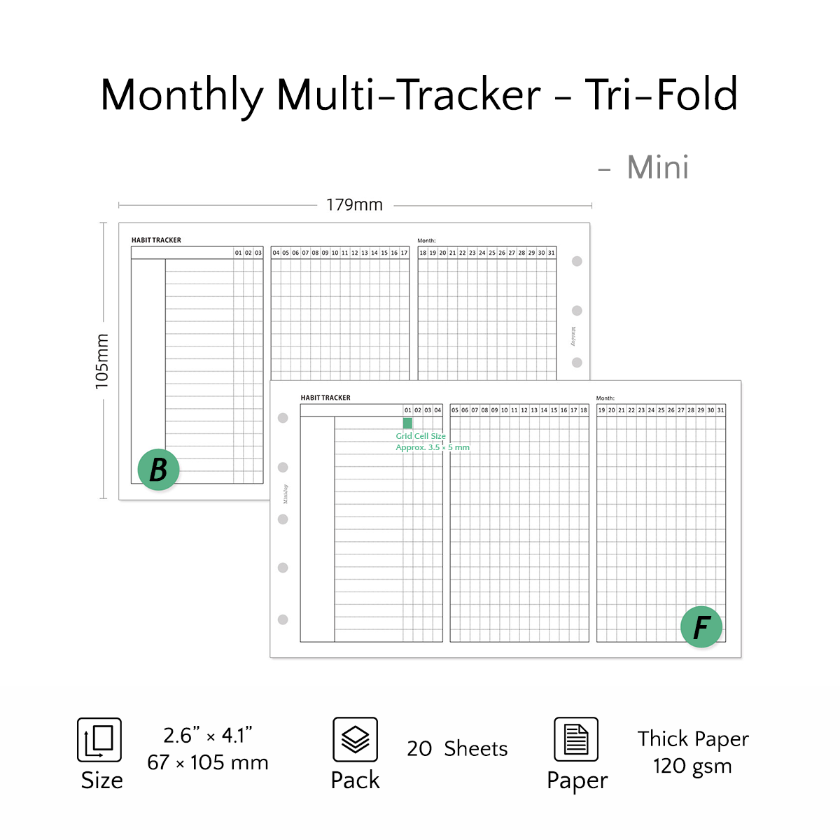 Mini Refills | Logs & Trackers