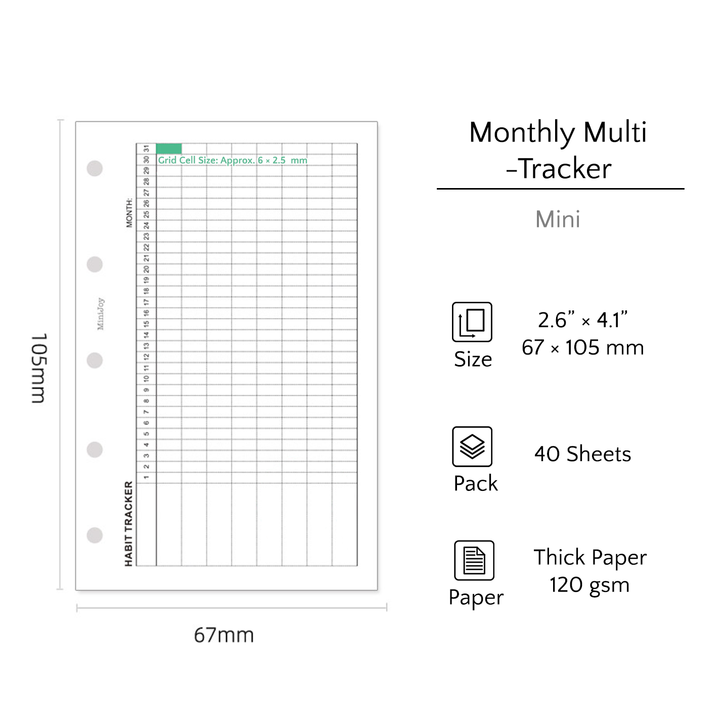 Mini Refills | Logs & Trackers