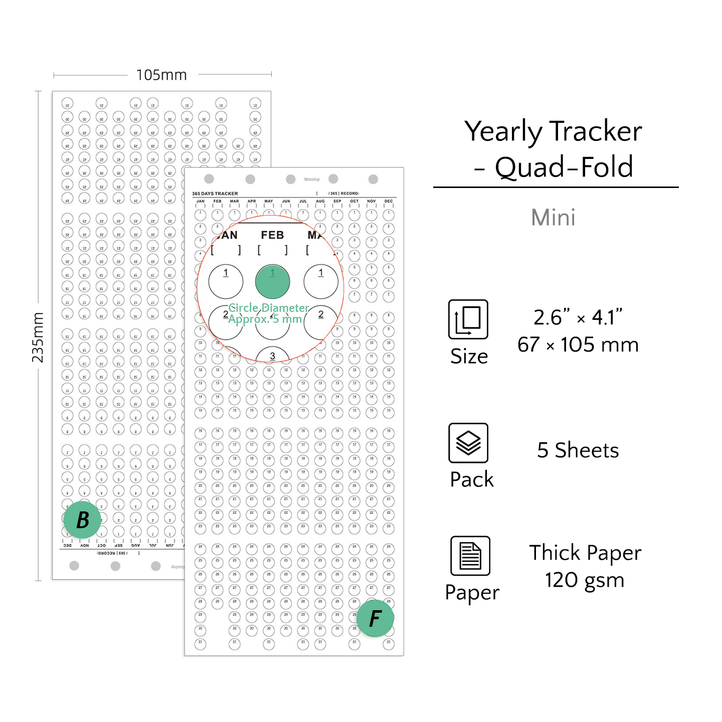 Mini Refills | Logs & Trackers