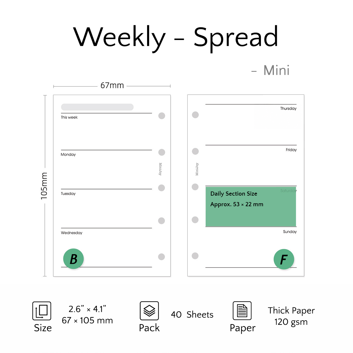 Mini Refills | Weekly