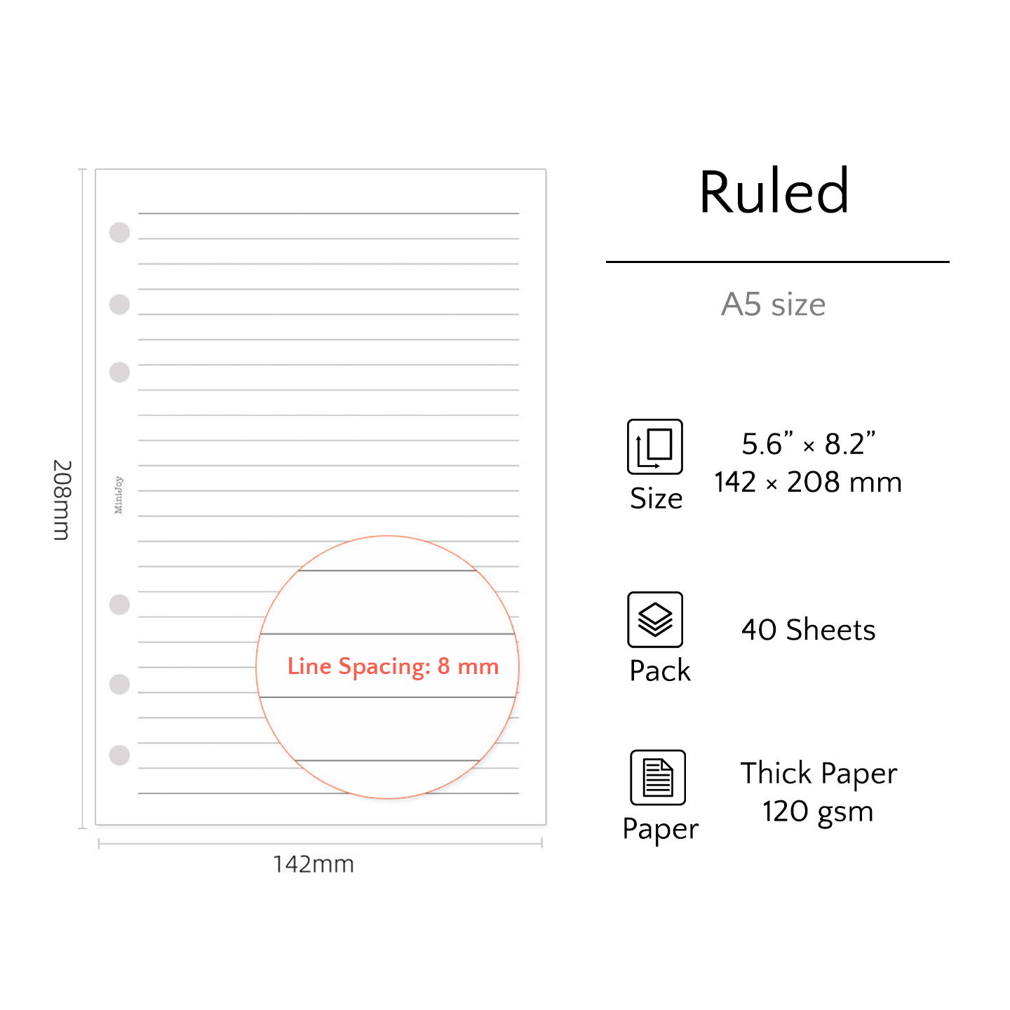 A5 Refills | Thick