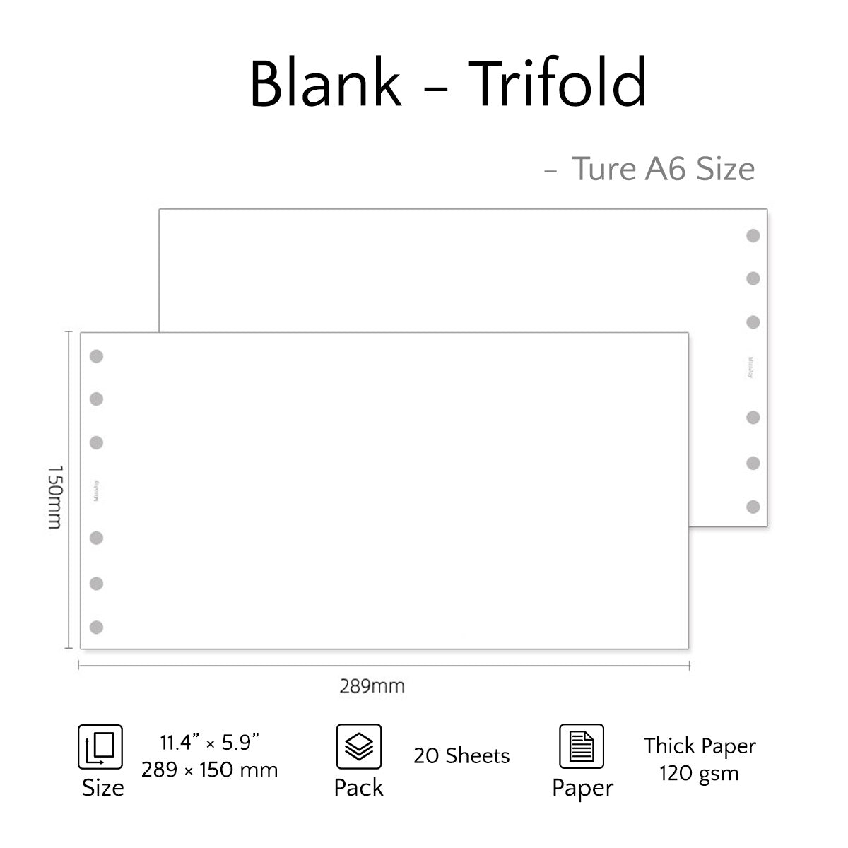True A6 Refills | Thick