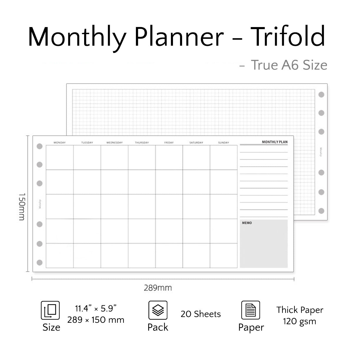 True A6 Refills | Thick