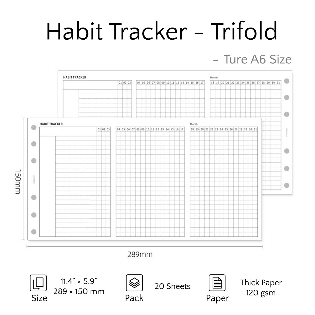 True A6 Refills | Thick