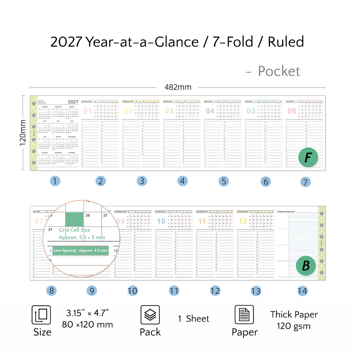Pocket Refills | Yearly
