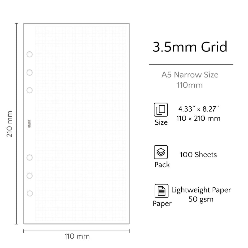A5 Narrow Refills | Lightweight