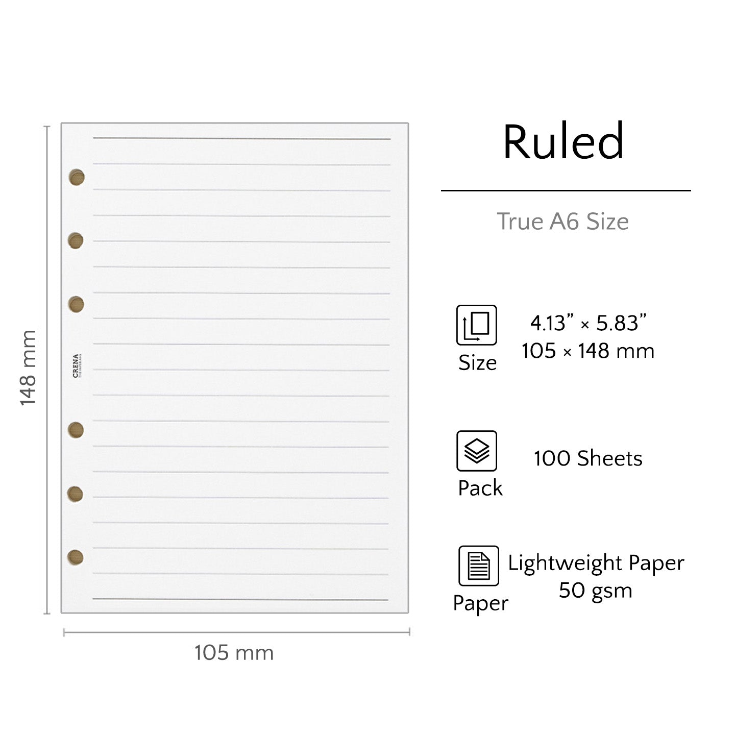 True A6 Refills | Lightweight