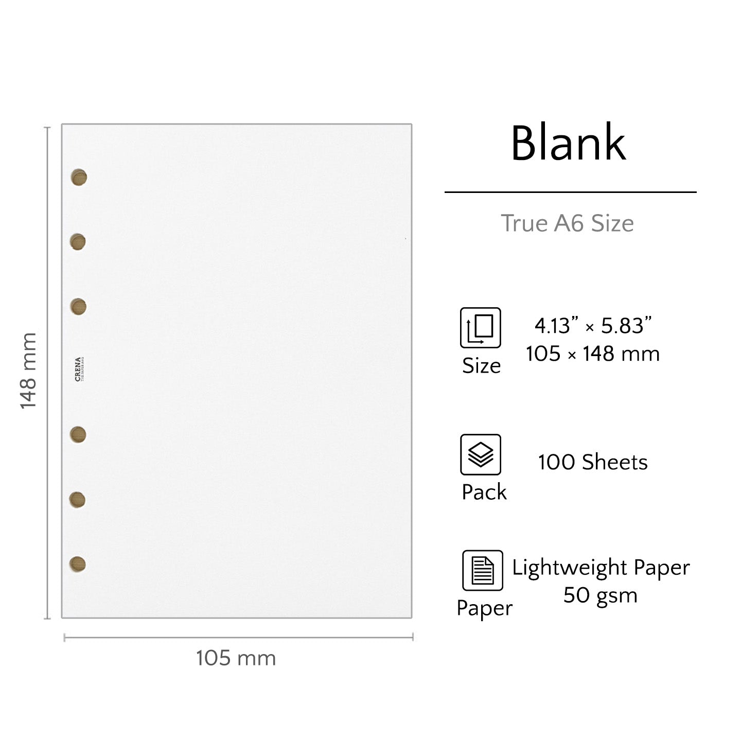 True A6 Refills | Lightweight
