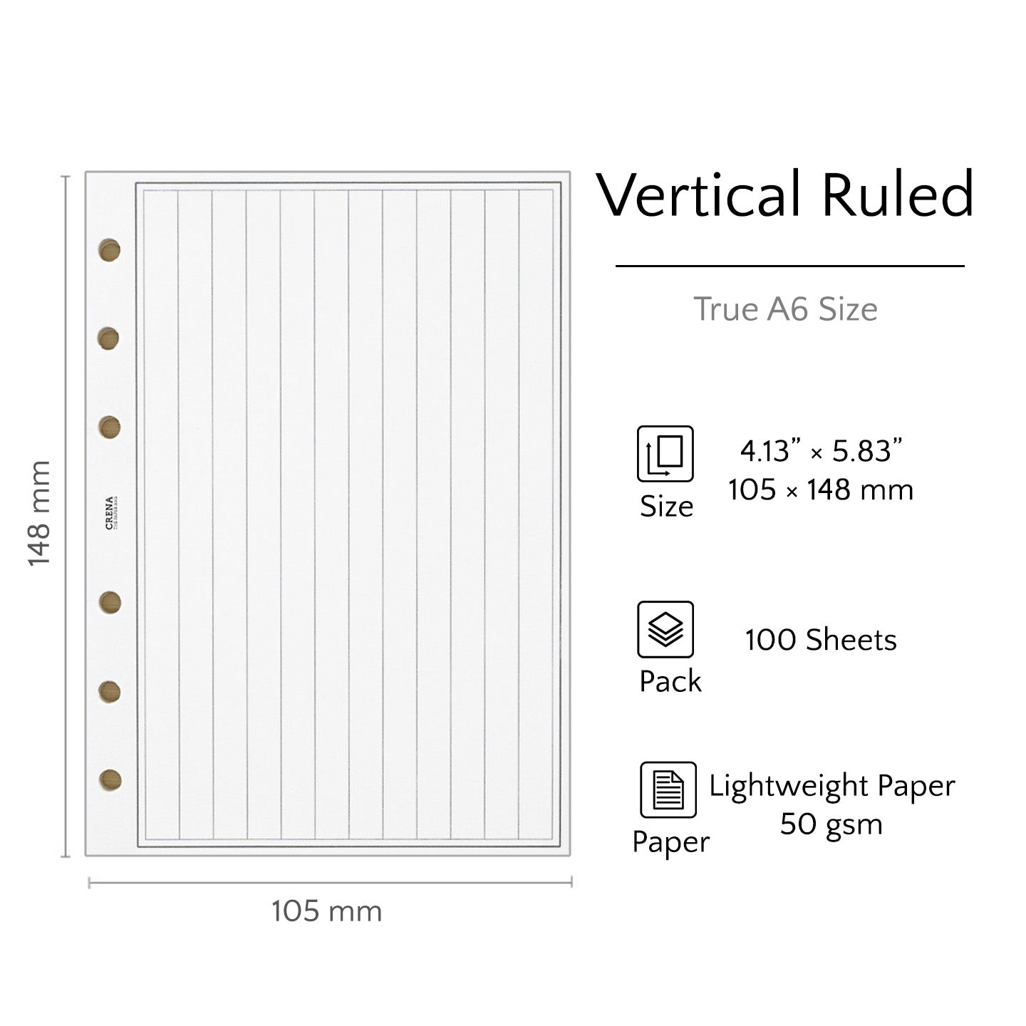 True A6 Refills | Lightweight
