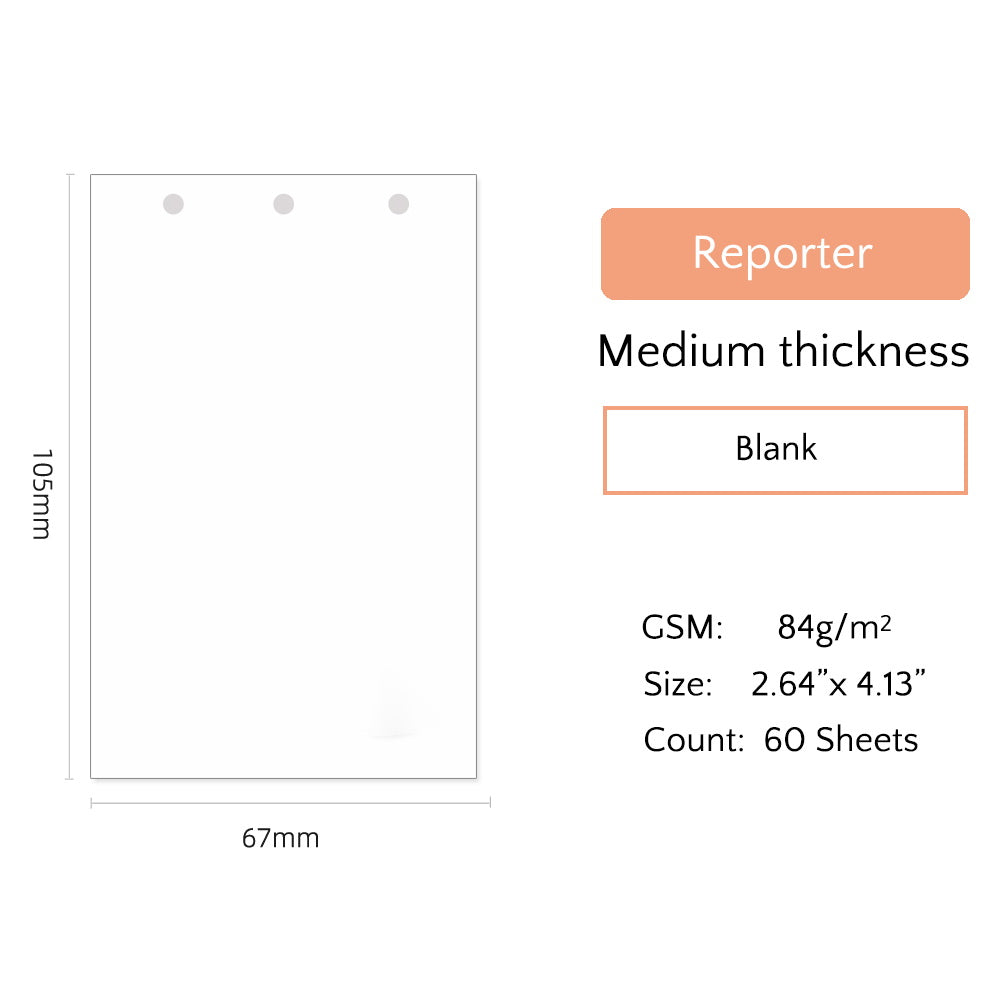 Mini Reporter Refills | Blank
