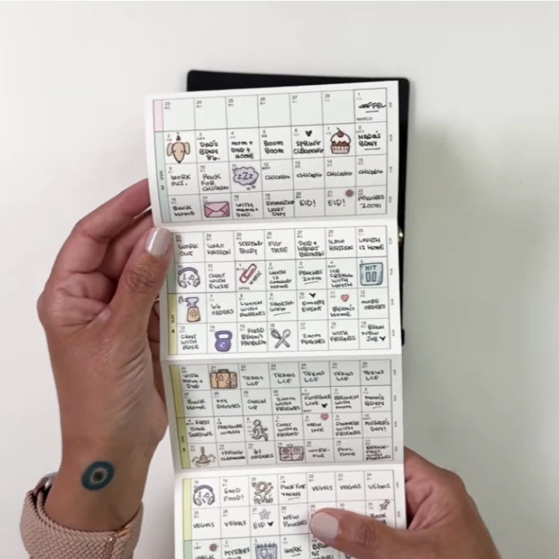 Foldable Yearly Calendar — Small Meaningful Events