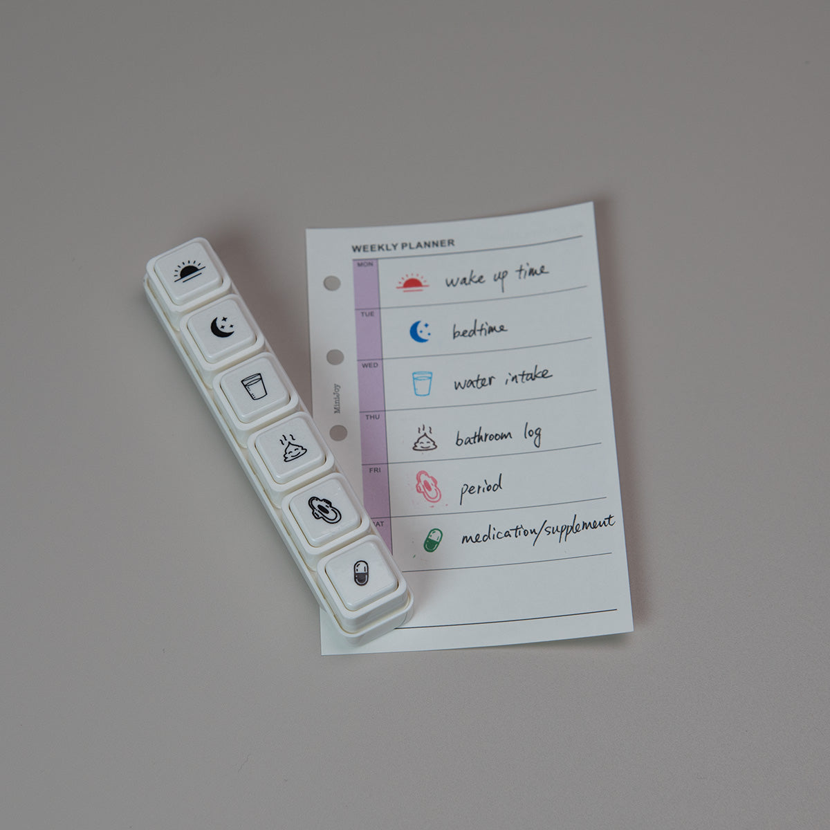 Pochitto 6 Push Button Stamp Set
