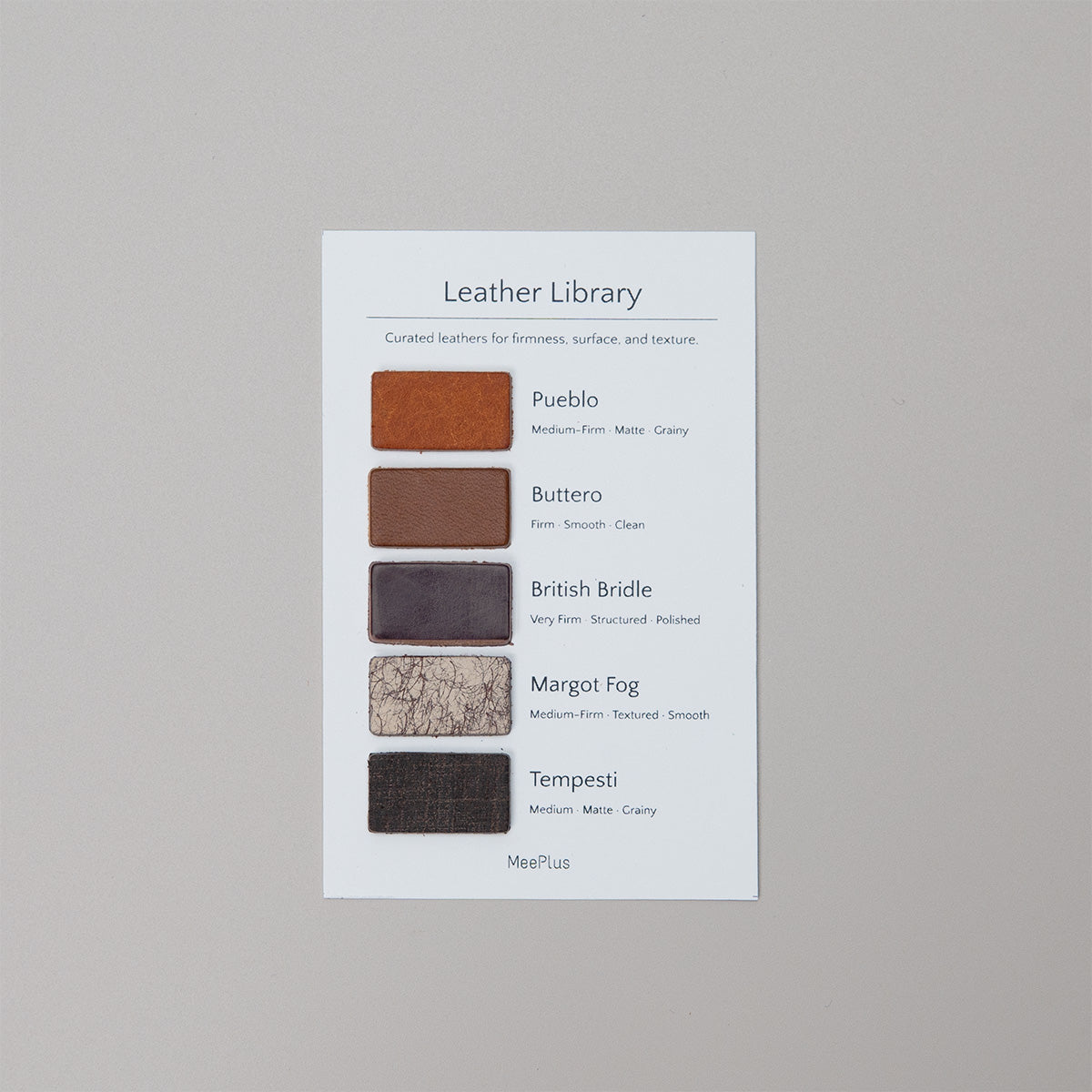 MeePlus Leather Sample Library
