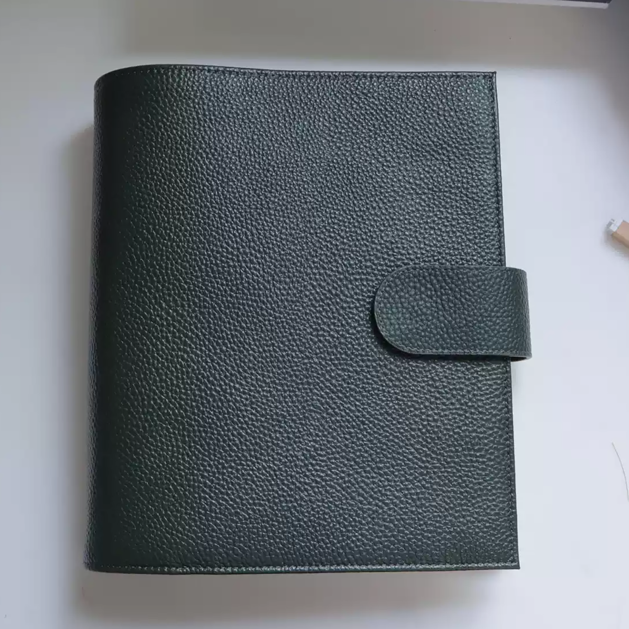 Leather Journal Planner Cover | Half Letter/A5 | Forest green&White