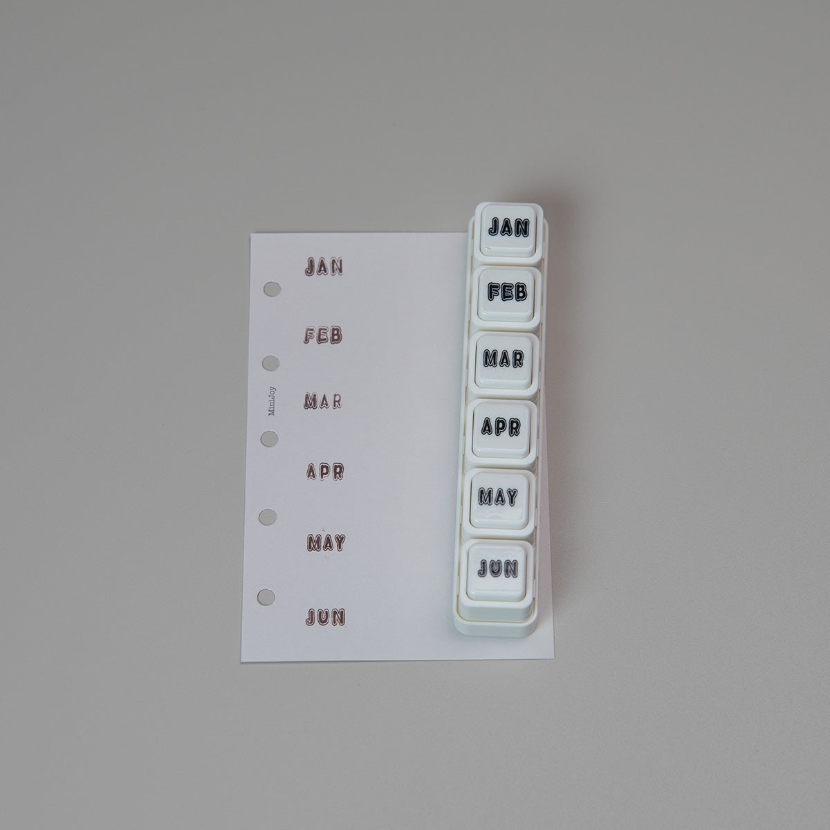 Pochitto 6 Push Button Stamp Set