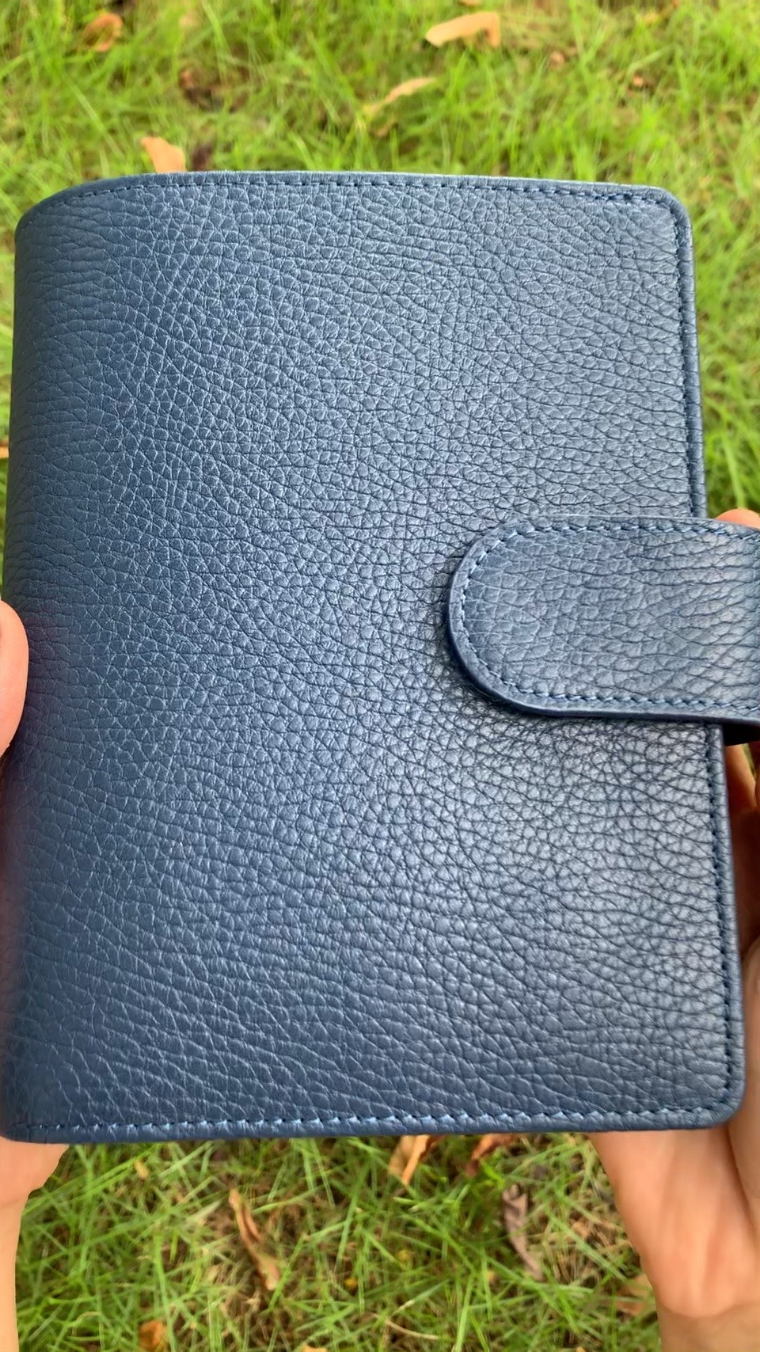 Leather Journal Planner Cover | Personal/A6 | Navy blue