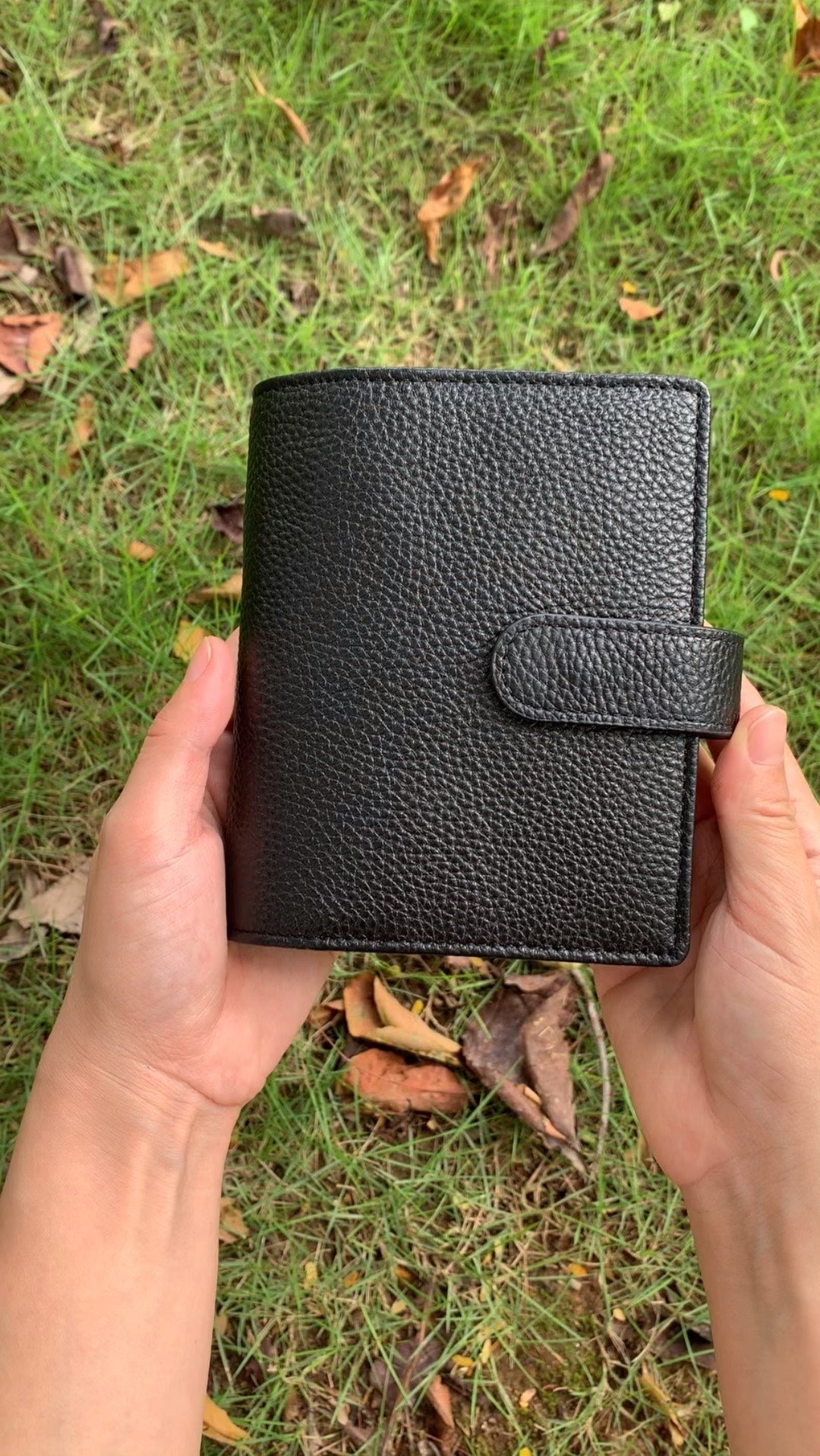 Leather Journal Planner Cover | Pocket/A7 | Black&Dark brown