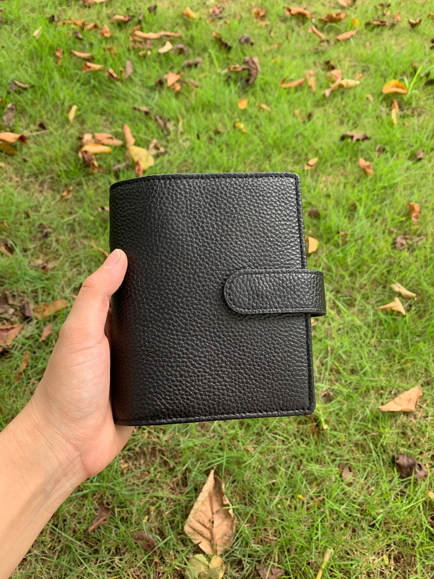 Leather Journal Planner Cover | Pocket/A7 | Black&Dark brown