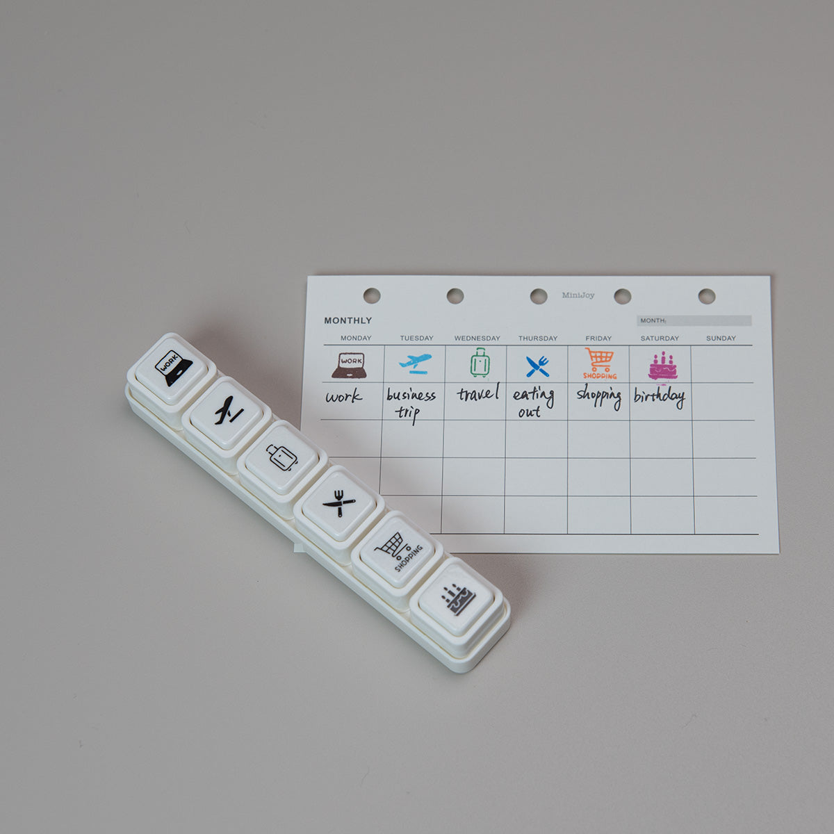 Pochitto 6 Push Button Stamp Set