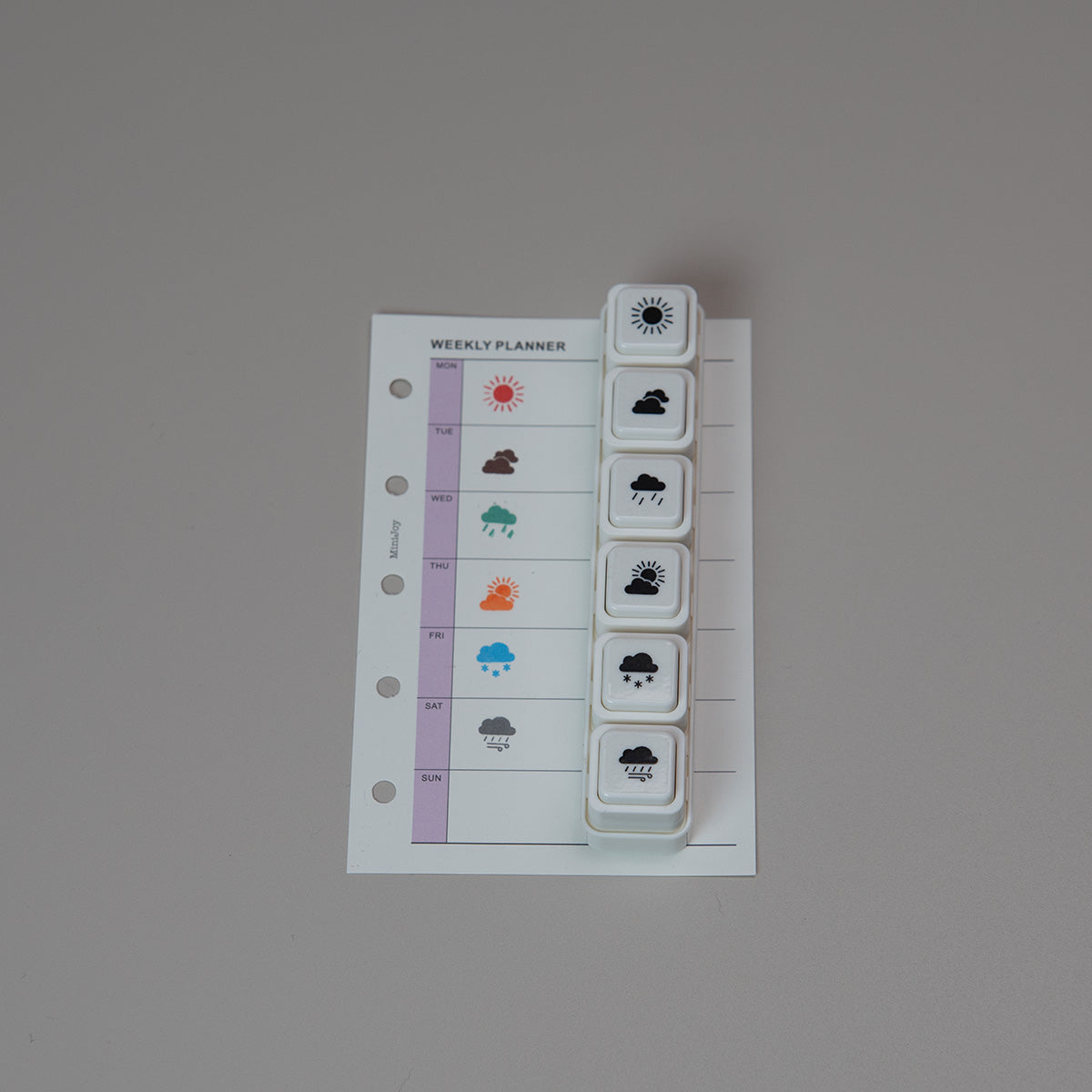 Pochitto 6 Push Button Stamp Set