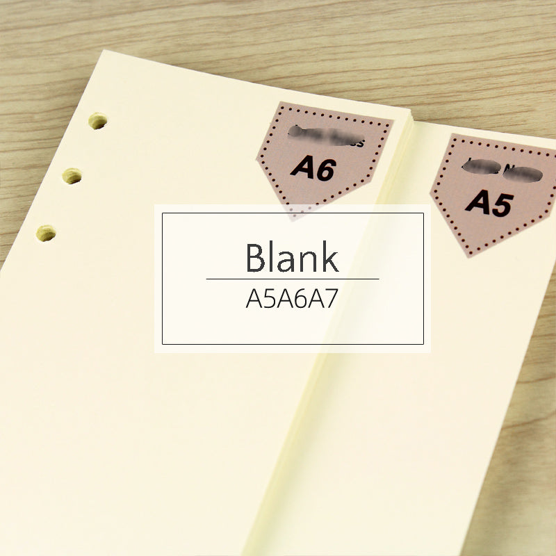 A5/A6/A7 Refills | Blank