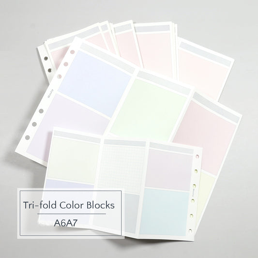 A6/A7 Refills | Tri-flod Color Blocks