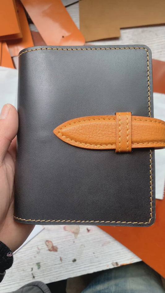 Leather Journal Planner Cover | Pocket/A7 | Black&Brown