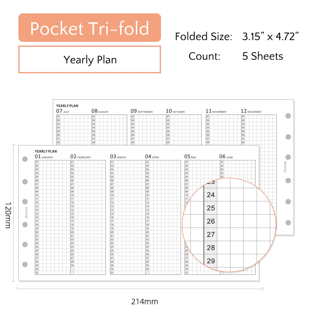 Pocket Refills | Yearly