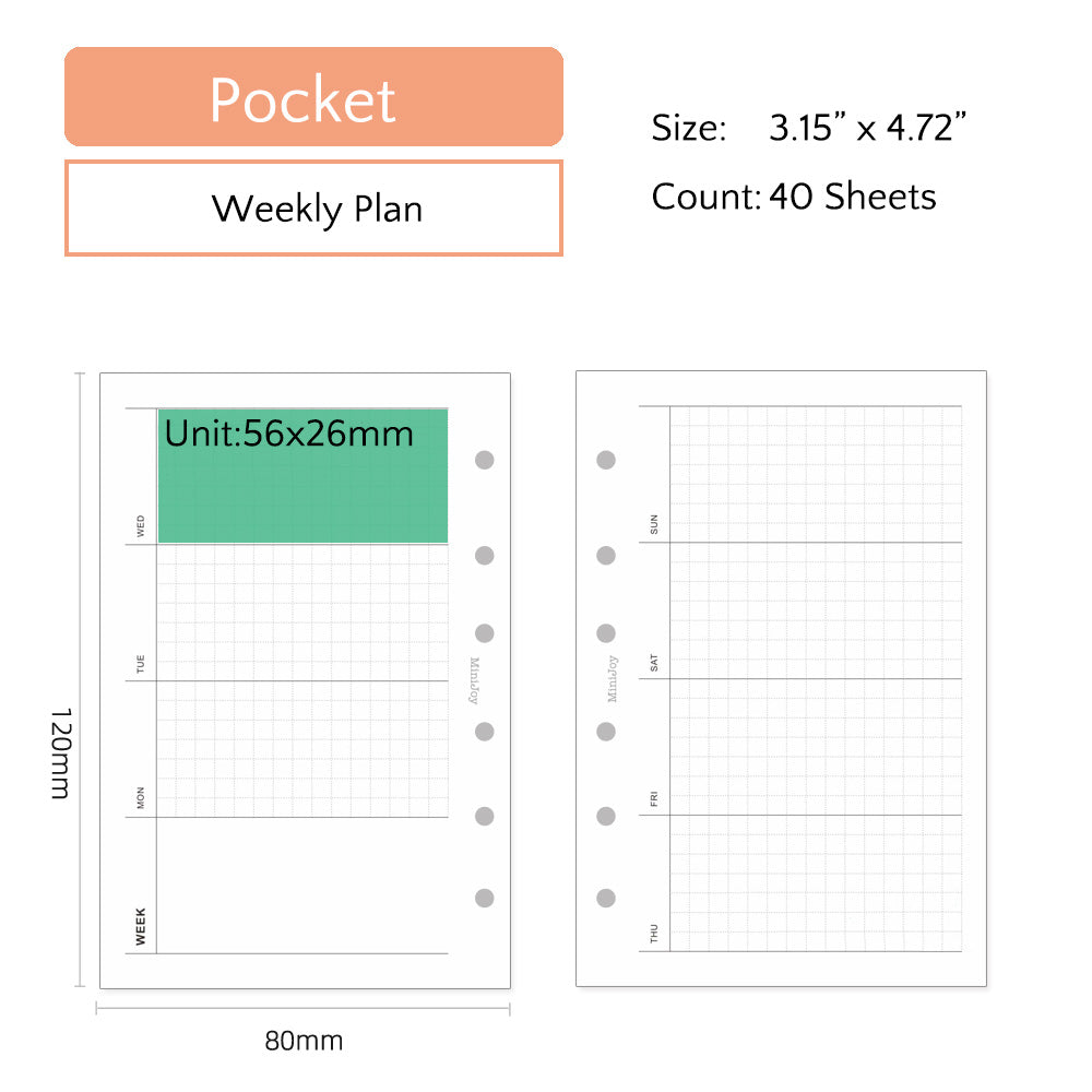 Pocket Refills | Weekly