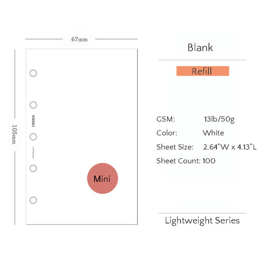 Mini Refills | Lightweight