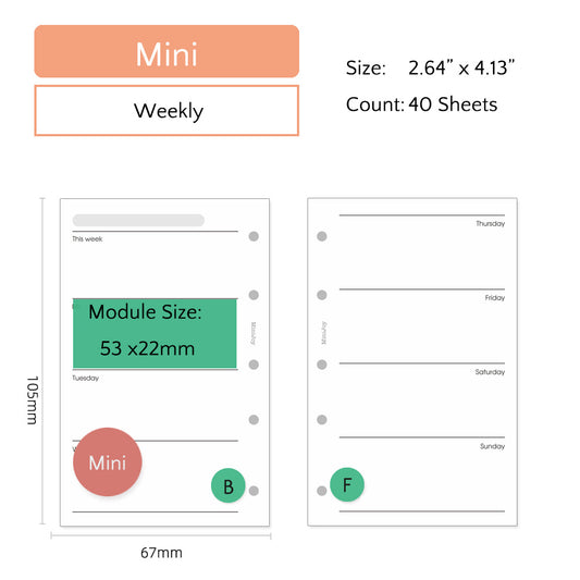 Mini Refills | Weekly