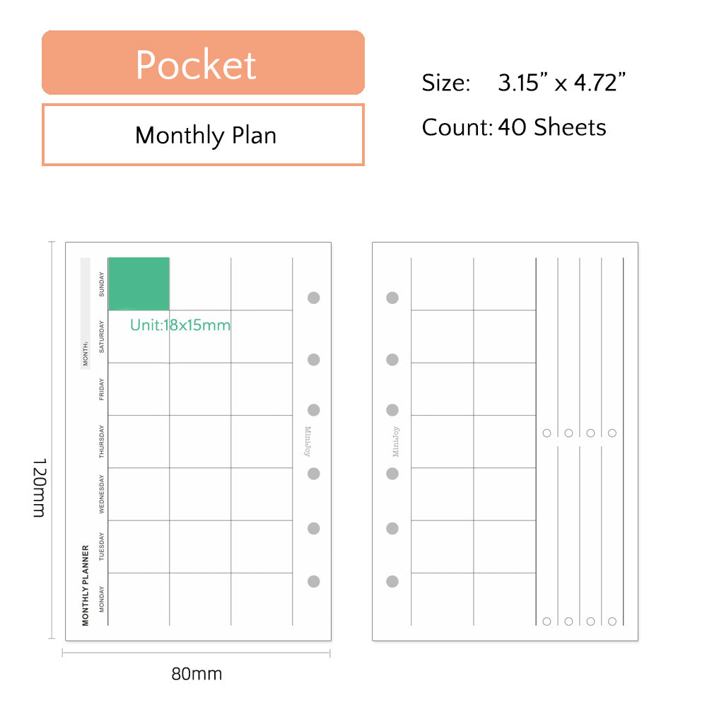 Pocket Refills | Monthly