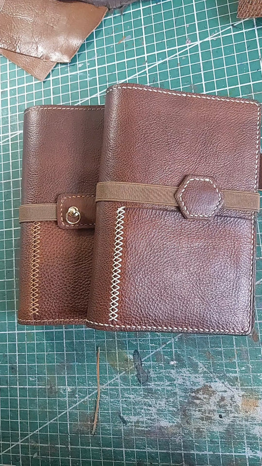 Leather Journal Planner Cover | Personal/A6 | Coffe